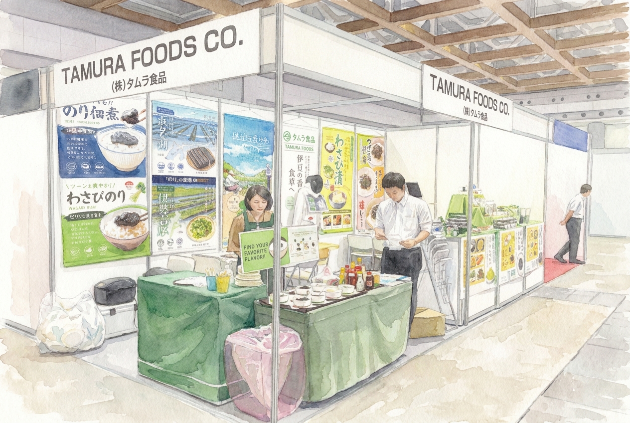 タムラ食品　日本の食品輸出EXPOブース